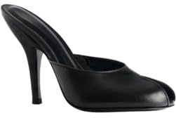 Genérico Zapatos Mujer Novia Mule Peep Toe Diseño Abierto Tacón Alto Stiletto Plantilla Acolchada Cómoda Estilo Moderno Minimalista Boda,Negro,37 EU