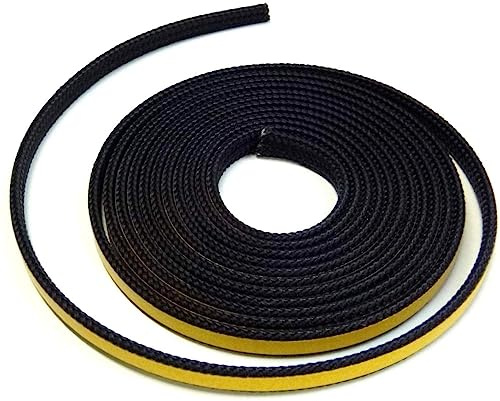 Joint de cheminée 3 m, diamètre 8 x 2 mm, cordon plat autocollant, convient pour différents modèles de cheminées Haas+Sohn