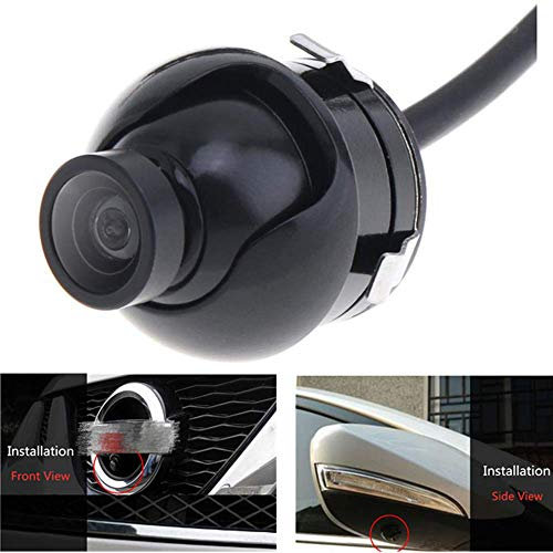 Telecamera di Visione Frontale Universale Mini CCD HD/Vista Laterale IP68 Telecamera di Backup Auto a 360 Gradi Impermeabile per DVD Monitor di Parcheggio