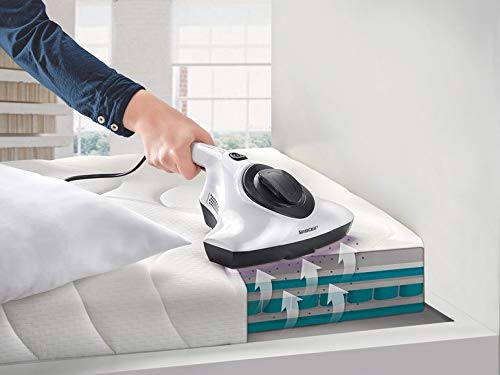SILVERCREST® Milbensauger Antimilben-Sauger Matratzenreiniger Matratzensauger UV Licht 3-in-1 Entkeimungslampe - Saugmodus + Roll-&Klopfmodus