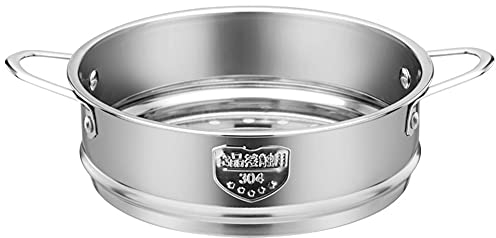 Inserto Vapore Forato, Cestello per Cottura, Cestello Cuocere Verdure Vapore, Inserto Cottura Vapore, Piroscafo Acciaio Inox 20 cm, Diametro Interno 20 cm, con Maniglia, per Frutti Mare, Verdure
