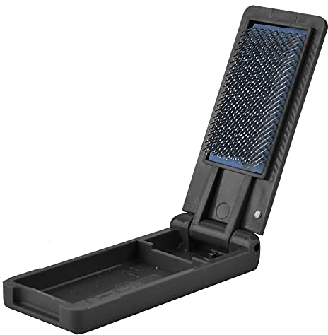 Brosse Chaussures Danse Pliable, Brosse pour Chaussures Danse en Plastique Chaussures Salle Bal Brosse à Semelle en Daim Chaussures Salsa Latine Semelle en Daim pour Fil d'acier(Noir)