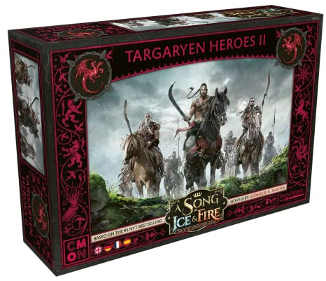 CMON, A Song of Ice & Fire – Helden von Haus Targaryen II, Erweiterung, Tabletop, 2 Spieler, Ab 14+ Jahren, 45+ Minuten, Deutsch, Mehrsprachig