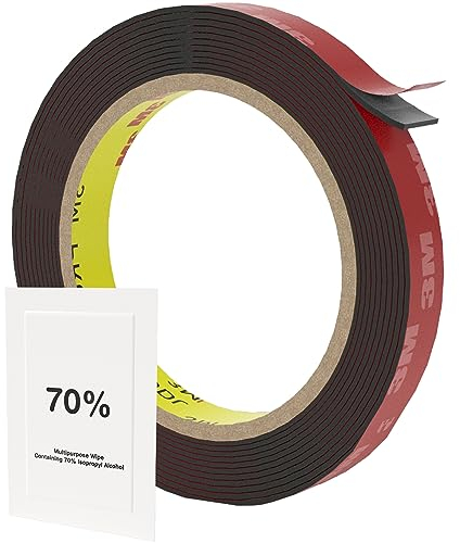 Spyder Tape 4218P Automotive Double Sided Tape 10mm x 3m - Waterproof Heavy Duty Mounting Tape with Dual Adhesive Technology - Strong Bond for Curved Surfaces, Trims & LED Strips