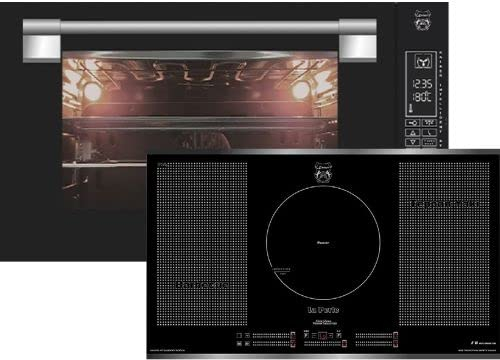 Kaiser EH 9309 +KCT 97 FI La Perle Elektroherd, Einbauofen, 90 cm, 105 l, Induktionskochfeld Free Zone 90 cm, Glas schwarz TouchControl