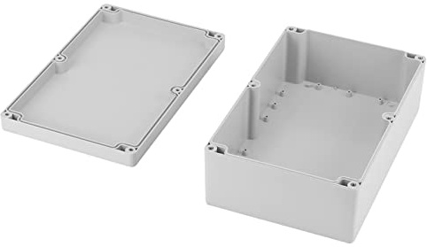 Vattentät Plastbox 230x150x85 Mm IP65 med Skruvar Vit -kopplingsdosa, Underjordisk Elkapsling Switch-kapsling Projektlåda