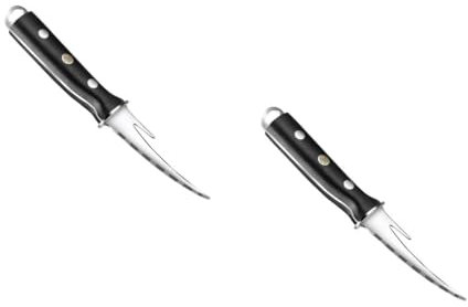 PRETYZOOM 2 Piezas cortador de gambas mariscos pelador de gambas Pelador de camarones aparatos para pelar gambas cortador de limpieza de línea de camarón casero Madera Black