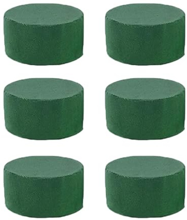 Blocco di fiori – Blocco di schiuma verde per fioristi | argilla rotonda per composizioni floreali | Spugna in schiuma per fioristi asciutti e bagnati | Schiuma per fiori | Schiuma per piante per