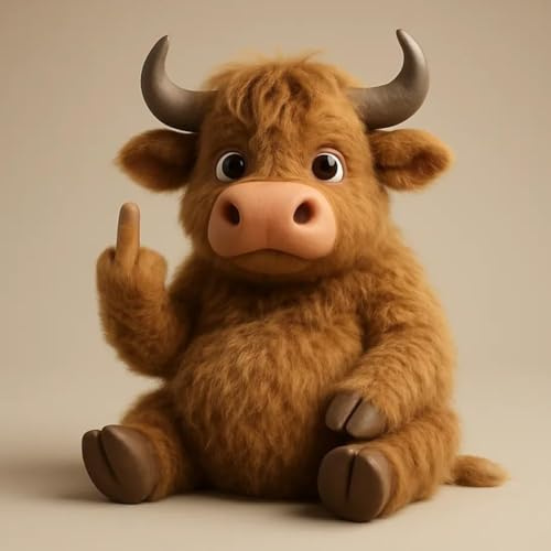 Generisch Plüsch-Rebell im Taschenformat, verspielt und liebenswert, EIN sarkastischer Freund und EIN freches Geschenk. (F)