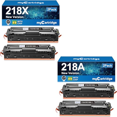 myCartridge 218X-2P and 218A-2P Bundle (4-Pack, with Chip)