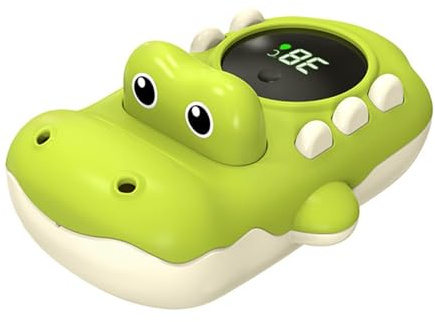 Termometro Galleggiante per Vasca da Bagno Bambini - LED Digitale con Giocattolo Spruzzatore d'Acqua | Misuratore di Temperatura Galleggiante per | Per Camera dei Bambini, Casa, Piscina, Spa,