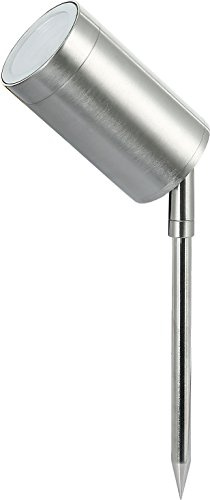 UKEW Modern GU10 Ground Spike Lamp - Stylish IP65 Waterproof Walkway Garden LED Lights Fitting - Outdoor Tree Lighting for Patios Pathways Coastal Areas Streets