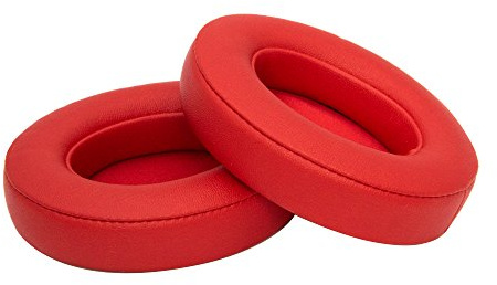Ear Pads Replacement for Beats Studio 2, Studio 3 Wired/Wireless Headphone by MMOBIEL - Memory Foam Protein PU Ear Pad Cushions - Earpads Replacement – Red