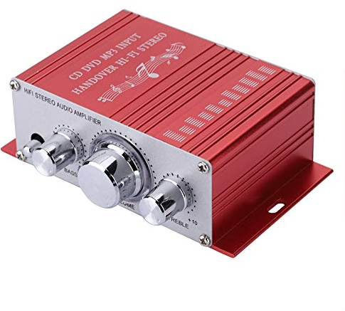 Amplificador de audio estéreo digital HI-Fi de 12 V, alta fidelidad digital, para motocicleta, coche, coche, estéreo, modo de sonido, reproductor de música, compatible con USB/FM/SD/DVD