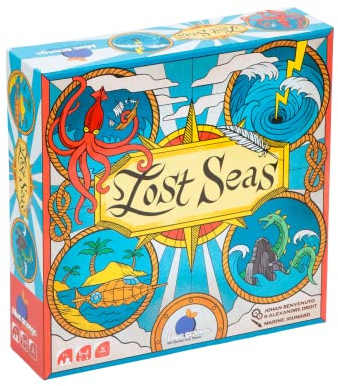 Blue Orange, Lost Seas, Familienspiel, Legespiel, 2-4 Spieler, Ab 7+ Jahren, 20 Minuten, Deutsch, Mehrsprachig