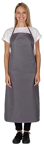 BWOLF TONY Grembiule Impermeabile Grembiule Cucina Impermeabile Grembiule Impermeabile Lavapiatti Resistenza all'olio e acqua, grigio., 1