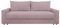 BLACK RED WHITE® Schlafsofa Garcia | Sofa mit Schlaffunktion und Bettkasten Klappsofa | Schlafcouch | Sofagarnitur Modern | in rosa