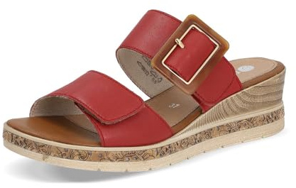 Remonte Damen Pantoletten D3068, Frauen Slipper,schluepfschuhe,Slip-ons,Backless Slipper,Mules,Gartenschuhe,Sommerschuhe,sommerclogs,rot (33),38 EU