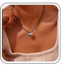 Inilbran Collier Ras Du Cou En Cuir Boho Noir Gothique Bijoux Pour Femmes Et Filles