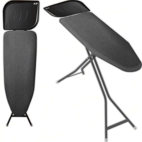 Sicignano | Tavolo Asse da Stiro da Stiro Tritone 120x40 cm, con Porta Caldaia Porta Ferro, con Porta Appendini, Antiscivolo, Colore Grigio, Dimensioni Aperto 153x43x95h cm