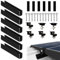 Solarpanel Halterung für 2 Solarmodul: PV Modul Halterung Montageset mit 12cm Schienen für Flachdach und Trapezblech - Alu Solar Panel Halterung