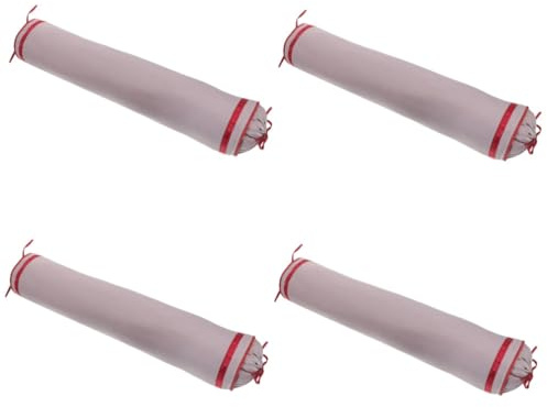 SOIMISS 4 Piezas Funda de Almohada Redonda Cervical Neck Pillow Almohadas cervicales Almohadas para el Cuello para Dormir Reposacabezas Auto Fundas de Almohada cilíndricas para Coche Tela