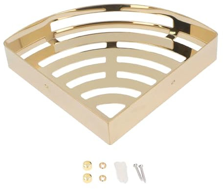 Scaffali per doccia ad angolo montato a parete Premium 304 in acciaio inossidabile Organizzatore di doccia per doccia Scaffale triangolare per la cucina del dormitorio Spazio di (Monostrato)