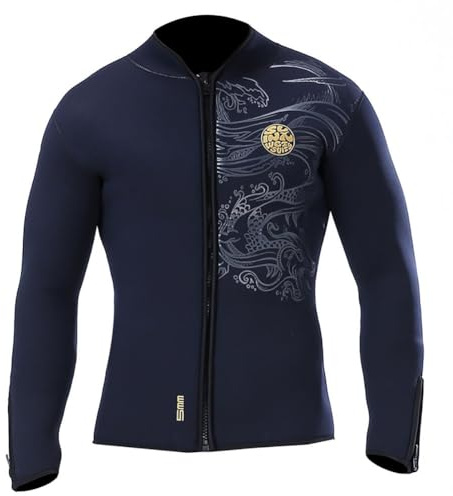 WYYHAA 3XL, herr dam dykdräkt jackor, fleecefoder 5 mm neopren vinter varm dykdräkt för dykning snorkling båtliv surfing
