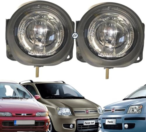 Generico COPPIA 2 FARETTI FARI FENDINEBBIA ANTERIORE DX E SX PER PANDA 169 E DOBLO' 2005 A 2010