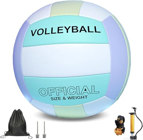 PureBliss Volleyball,Official Size 5 Volleyballs for Indoor Outdoor