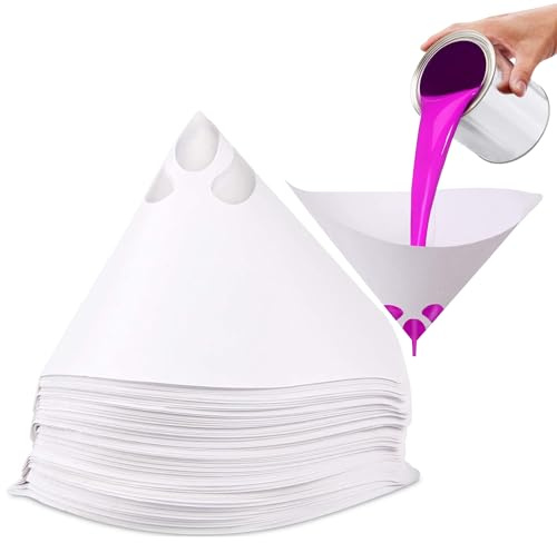 filtro per vernice, 120 pezzi, carta conica, accessori per verniciatura, usa e getta, 100 filtri a rete per vernice auto