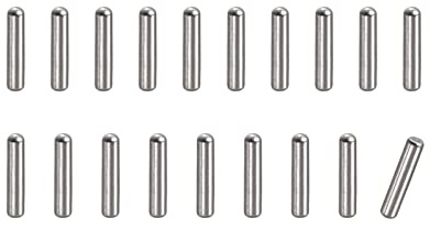 sourcing map 20 st. 1 x 6 mm passstift 304 rostfritt stål runt huvud platt fästelement