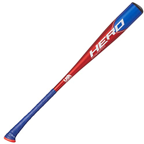 Axe Bat 2023 Hero (-12, 2-1/2) USABat Baseball Bat, 1-Piece Alloy, Red/Blue (26 / 14 oz.)