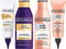 Dessange - Routine Capillaire Pour Cheveux Blonds Abîmés - Patine, Shampooing Bleu, Shampooing Hydratant, Lait de Brushing