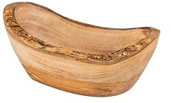 Lipper International Olive Wood Oval Fruit Bowl