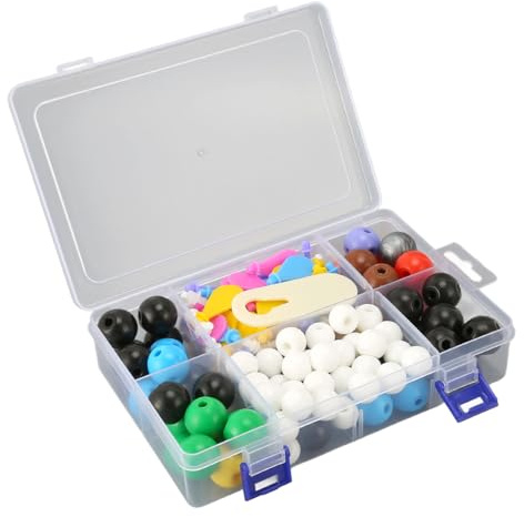 Kit de Modelo Molecular de Química, Kit de Modelos Moleculares de Química Orgánica e Inorgánica, Bola de átomo Orgánico Profesional, Modelo Molecular de Nube Electrónica para