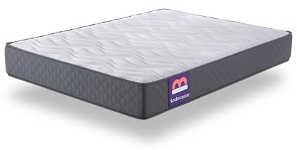 Todocama - Colchón viscoelástico 90x190 cm, Pure Flow MAX Multicapa, Altura 21 cm, firmeza Media/Alta, Tratamiento antiácaros, antibacterias e hipoalergénico. Fabricado en España.