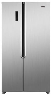 HADEN Fridge Freezer Side-by-Side 80cm Wide 442L No Frost Silver