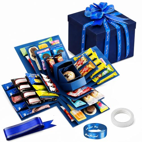 Boîte à explosion créative à 5 couches - Boîte cadeau pliable - Boîte surprise explosive - Pour cadeau de Saint-Valentin, anniversaire, anniversaire de mariage