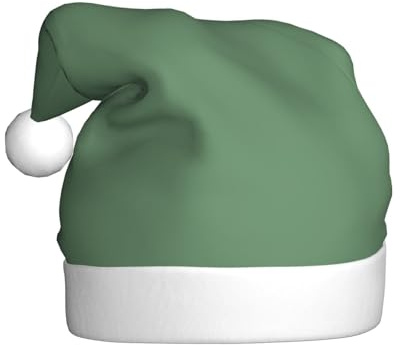 BROLEO Winter melon green Printed Christmas Hat for Adult quality accessory soft, lightweight, and fluffy