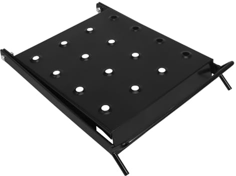 SEWACC Plateforme D’Échelle Pliante en Fer Robuste Antidérapante 38 X 28 CM Petite Plateforme Télescopique Compacte pour Travaux de Peinture et Entretien Domestique