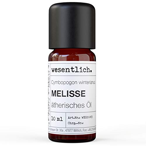 Melissenöl - reines ätherisches Öl von wesentlich. - 100% naturrein aus der Glasflasche (10ml)