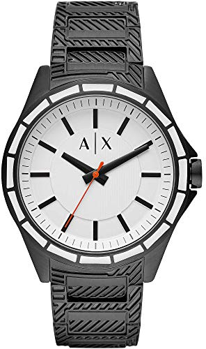Armani Exchange Watch for Men, Quartz Three Hand Movement and 44mm Case Size with Stainless Steel Strap