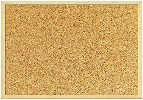 Pinnwände Korktafel KORKPLATTE HOLZ + PINS verschiedene Größen (50x70cm)
