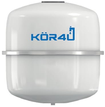 kör4u Vase d'expansion à membrane 4 bar 18 litres, blanc, pour systèmes de chauffage, systèmes de chauffage, chauffage (4 bar/18 litres)