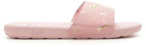 PUMA Women's Cool Cat 2.0 Slide Sandal, TOSS-Bridal Rose-Metallic Gold-PUMA Silver, 9