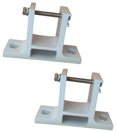 perfk 2 Pezzi Staffa di Montaggio a Parete per Tende da Sole Supporto per baldacchino Bianco Parasole Supporto per Copertura Antipioggia per Porta da