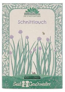 Saatgut Schnittlauch – Samenfest & BIO-Qualität | Schnittlauch-Samen für Garten & Balkon | Würziges Highlight in libevoller Verpackung | Geschenk für Kochfreunde als Mitbringsel, Gastgeschenk