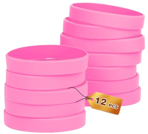HONTIUS 12 30 stycken silikonarmband, silikonarmband, 8 tum silikonarmband, 20,2 cm silikonarmband, tomt gummiarmband för skola, lag, fest, män kvinnor