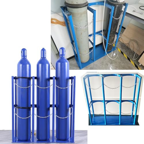 Support de cylindre gaz Mural Réservoir D’oxygène Étagère Fixe, Lourds Oxygènes Cylindres Stockage Étagère Avec Kit De Vis, Bouteilles De Plongée Étagère- Droit Soudure Acier Étagère Pour Usine